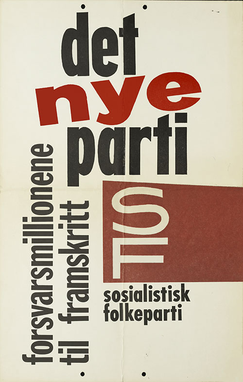 Plakat - det nye parti SF