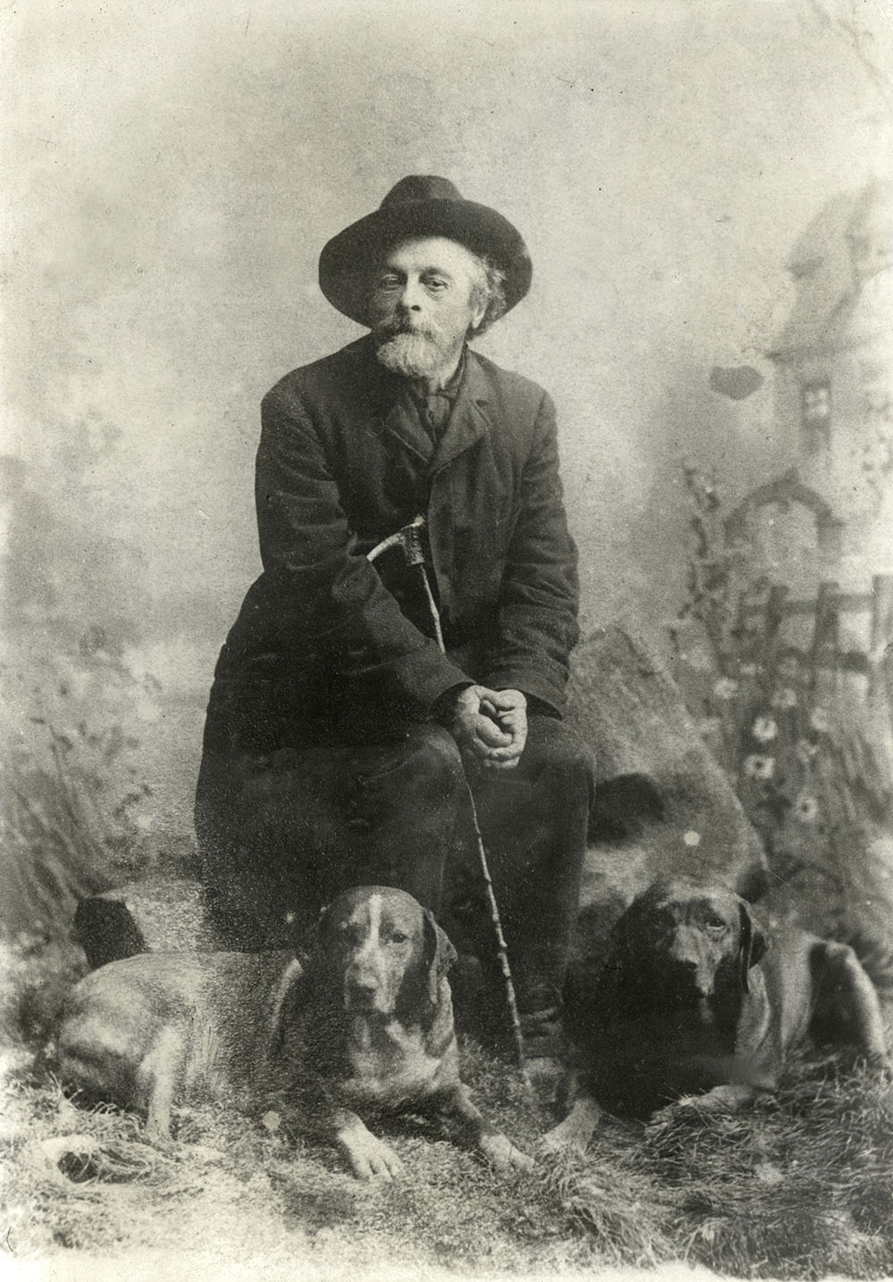 Marcus Thrane 1889 - med hund